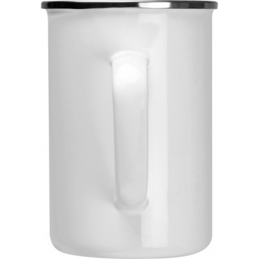 Logo trade promotional gifts image of: Enamel cup Adelaine