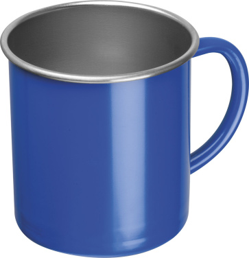 Logo trade business gifts image of: Steel cup Trezzo