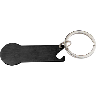 Logo trade business gift photo of: Keyring with shopping cart chip STICKIT