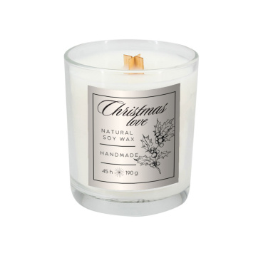 Logotrade advertising products photo of: Soy candle 190g Christmas love