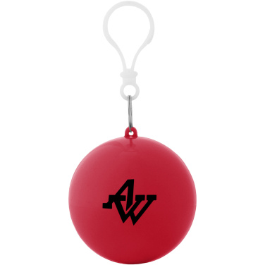 Logo trade promotional products picture of: Xina rain poncho in storage ball with keychain