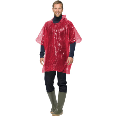 Logotrade promotional product picture of: Xina rain poncho in storage ball with keychain