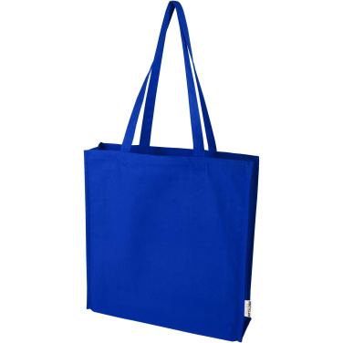 Logo trade promotional gifts image of: Florida 270 g/m² GRS recycled gusset tote bag 14L
