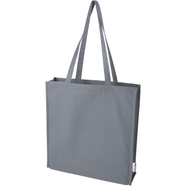 Logotrade promotional giveaway image of: Florida 270 g/m² GRS recycled gusset tote bag 14L
