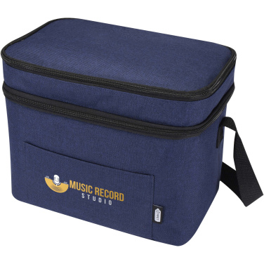 Logotrade promotional gift picture of: Tundra GRS RPET double compartments cooler bag 13L