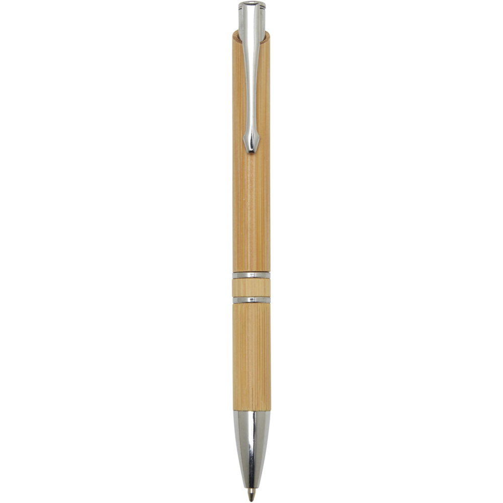 Logotrade corporate gift picture of: Wicker bamboo ballpoint pen