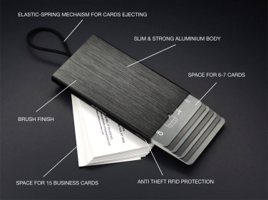 Logo trade corporate gift photo of: RFID credit and business card holder 126615500