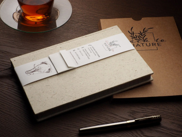 Logo trade promotional merchandise image of: Recycled Elephant Poo Notebook 209734400