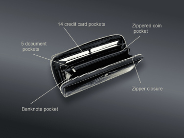 Logo trade business gift photo of: Wallet 36008200