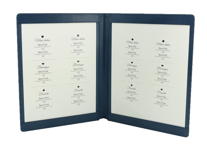 Logo trade corporate gifts image of: Menu cover 1063119