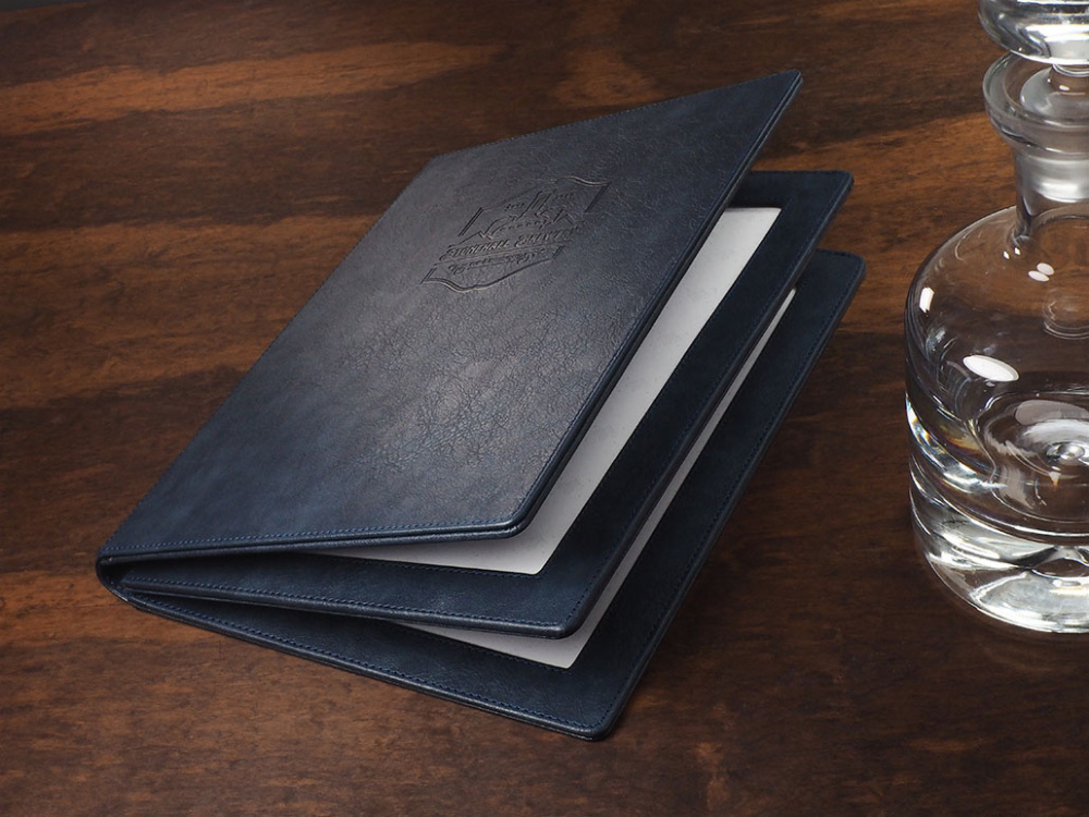 Logo trade promotional gifts image of: Menu cover 1065327