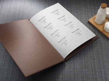 Logo trade business gifts image of: Menu cover 1720280