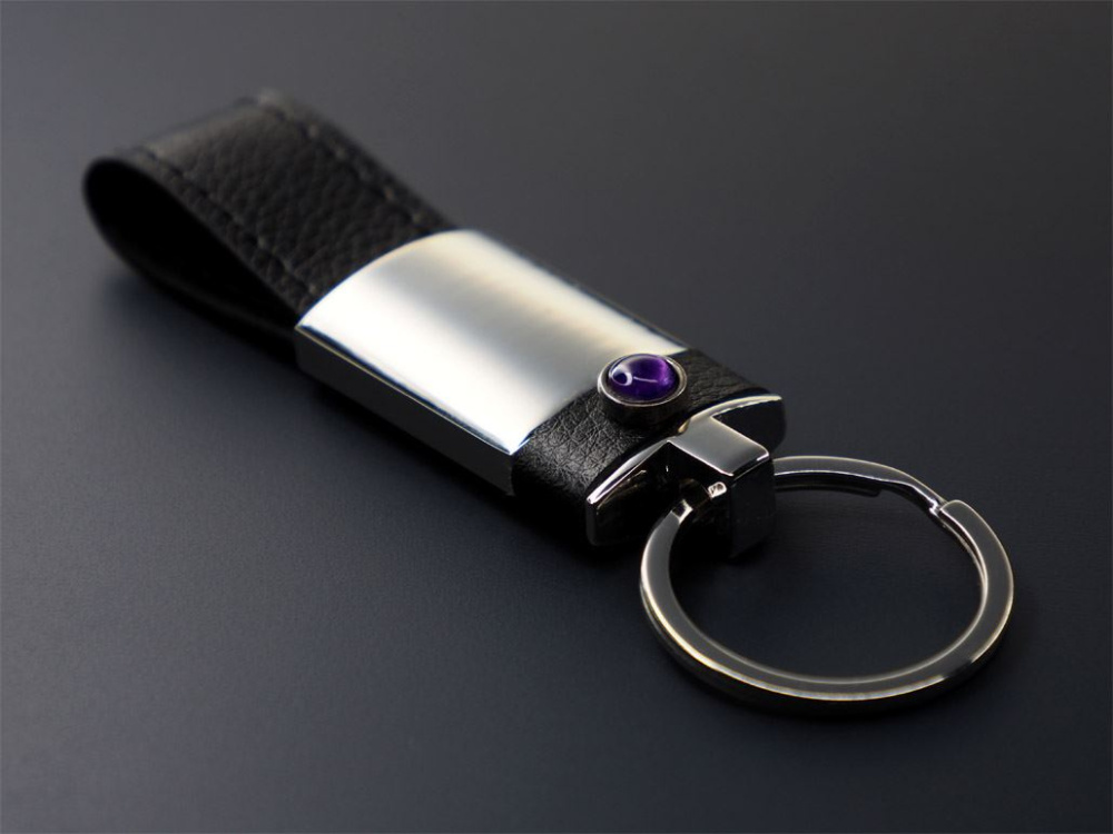 Logotrade promotional giveaways photo of: Amethyst Keyring 1296095