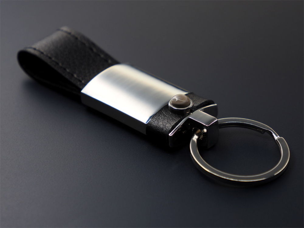 Logotrade promotional products photo of: Striped Flint Keyring 1292095