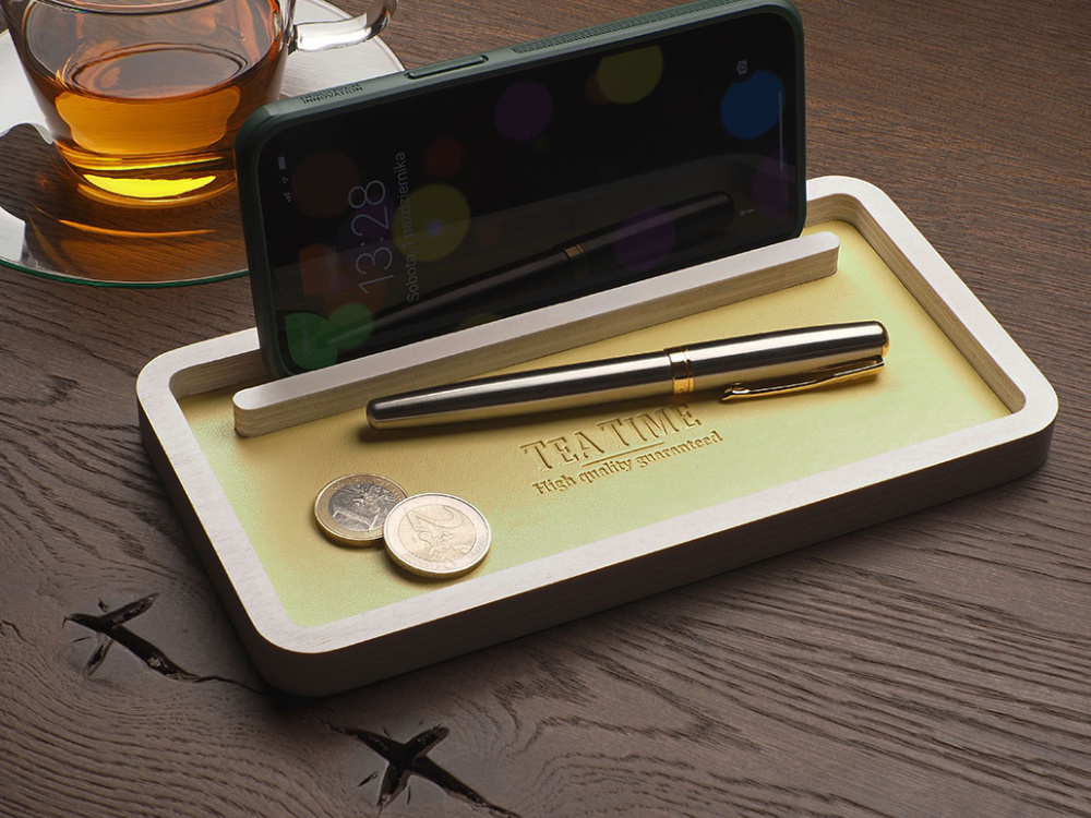 Logo trade promotional merchandise picture of: Wooden organiser 1844121
