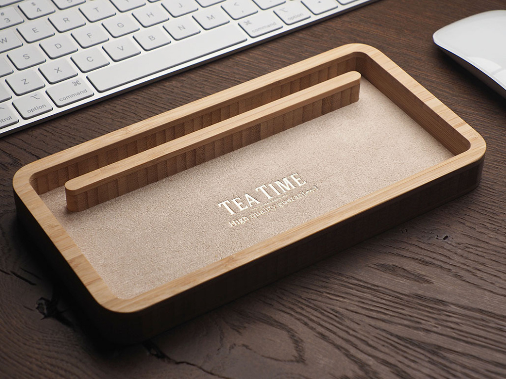 Logotrade advertising product picture of: Wooden desk organiser 1850292