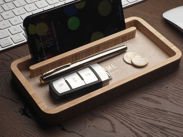 Logo trade promotional giveaway photo of: Wooden desk organiser 1850292