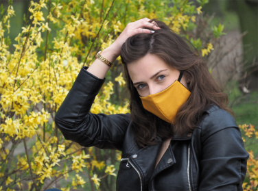 Logotrade promotional gift image of: VENUS PRO cotton face mask with a pocket an HEPA filter 1378165