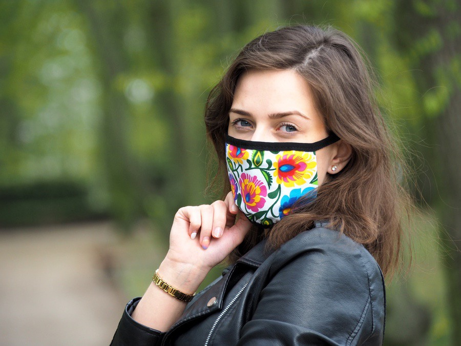 Logo trade promotional item photo of: MARS cotton mask (size L) 1569165