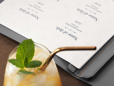 Logo trade business gifts image of: Menu cover 1765094