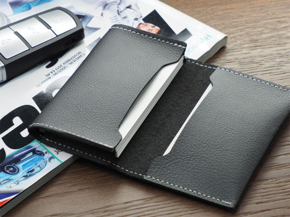 Logo trade advertising products image of: Business card holder 1166157