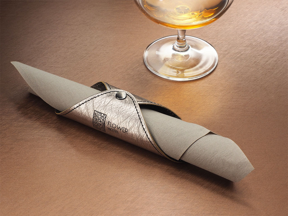 Logo trade business gifts image of: Napkin ring 1032265