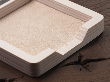 Logo trade advertising products image of: Wooden memo card box 1832121