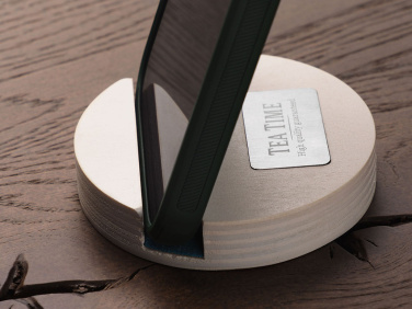 Logo trade promotional gifts picture of: Wooden telephone stand 1833121