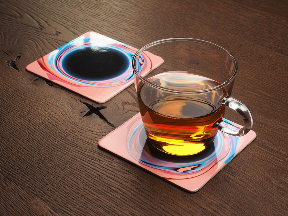 Logo trade promotional merchandise photo of: Printed paper coaster 1839117