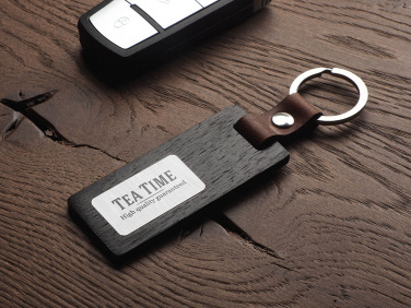 Logotrade business gift image of: Wooden keyring 1853121