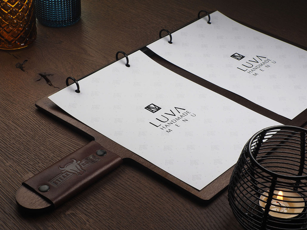 Logo trade promotional gifts picture of: Menu cover 1864121