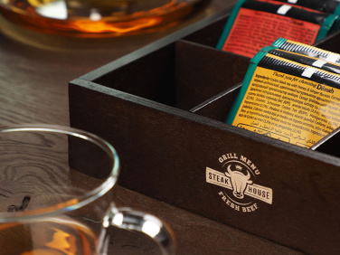 Logo trade promotional giveaways image of: Wooden box 1870121