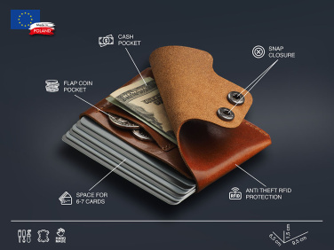 Logo trade corporate gifts image of: Wallet 384141