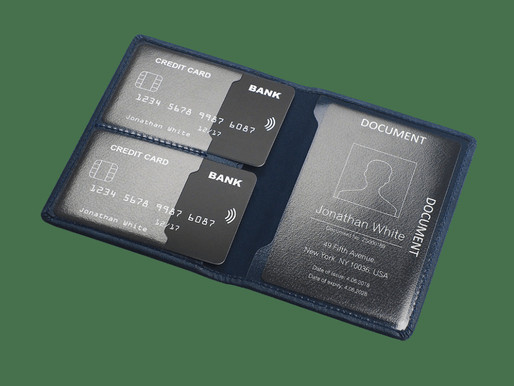 Logo trade promotional gifts image of: RFID document wallet 611327