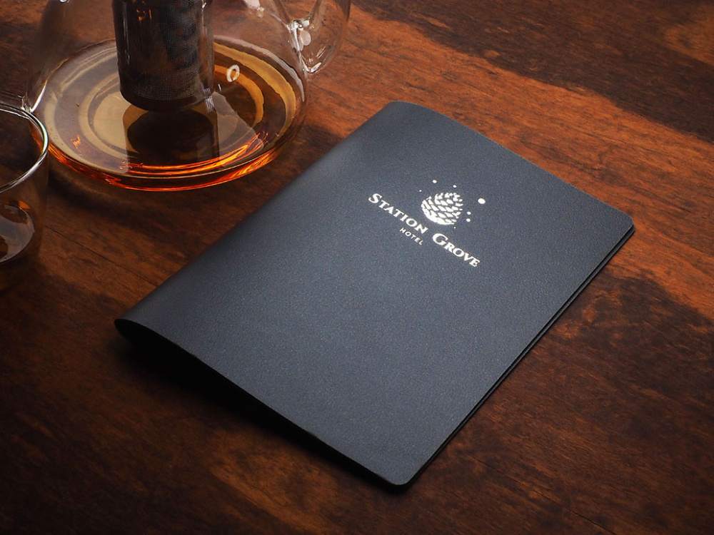 Logo trade promotional giveaways image of: Menu cover 1788319