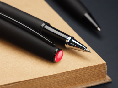 Logo trade business gifts image of: Coral stone Pen set 1285036