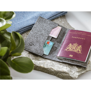Logotrade promotional products photo of: Identify GRS RPET Felt passport holder