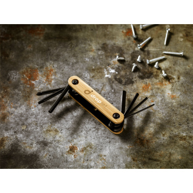 Logo trade promotional item photo of: Bamboo Black Tool multi tool