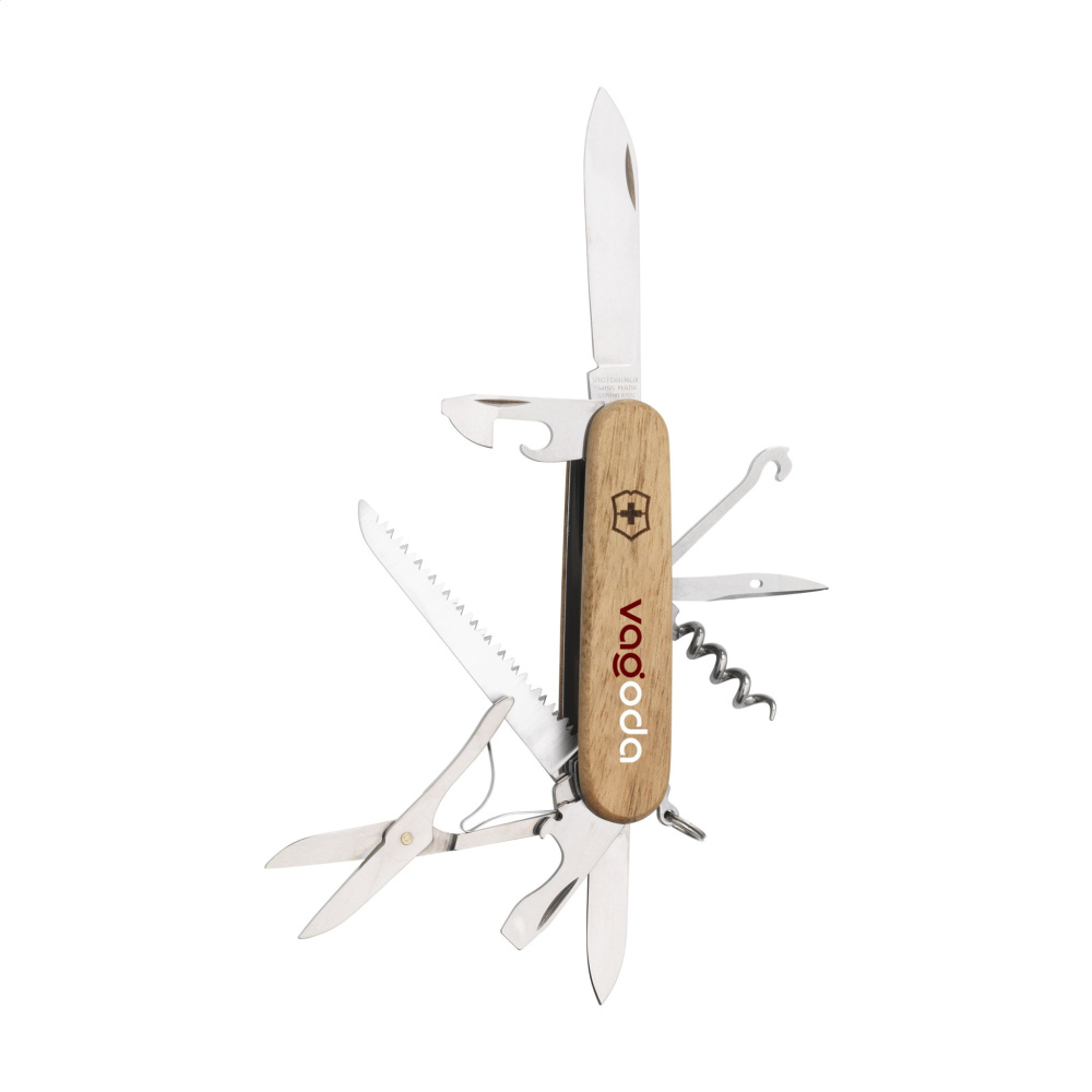 Logotrade promotional giveaway image of: Victorinox Huntsman Wood pocket knife
