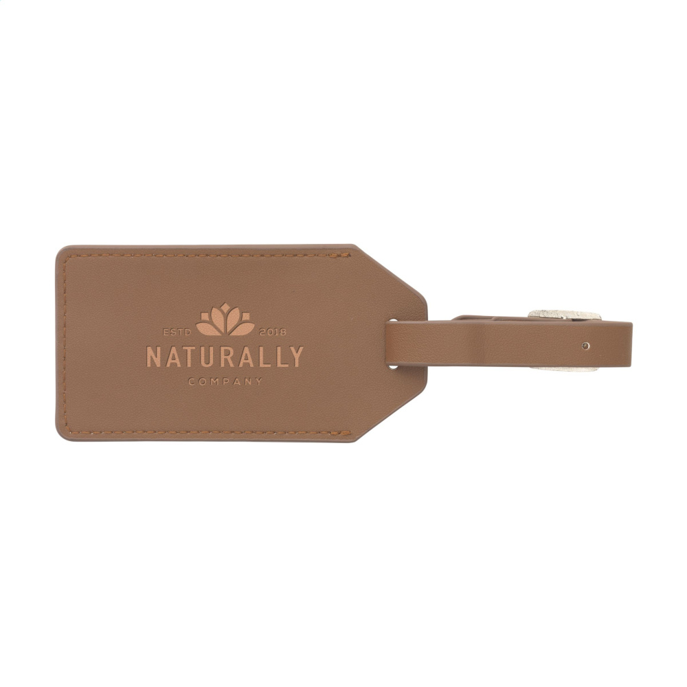Logotrade promotional giveaway image of: Vegan Pineapple Leather Luggage Tag