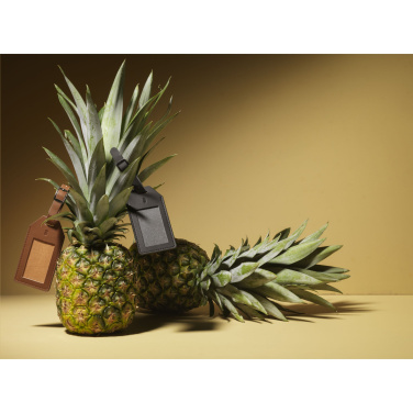 Logotrade corporate gift image of: Vegan Pineapple Leather Luggage Tag