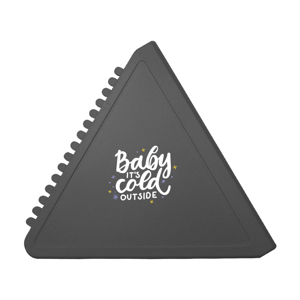 Logo trade advertising products image of: Ice Scraper Triangle