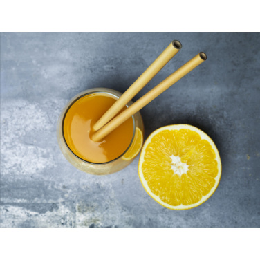 Logotrade advertising product image of: ECO Bamboe Straw Set bamboo straws