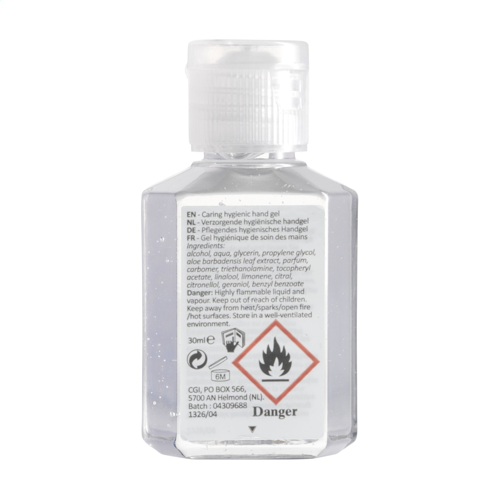 Logotrade corporate gifts photo of: Caring Hygienic Hand Gel 30 ml