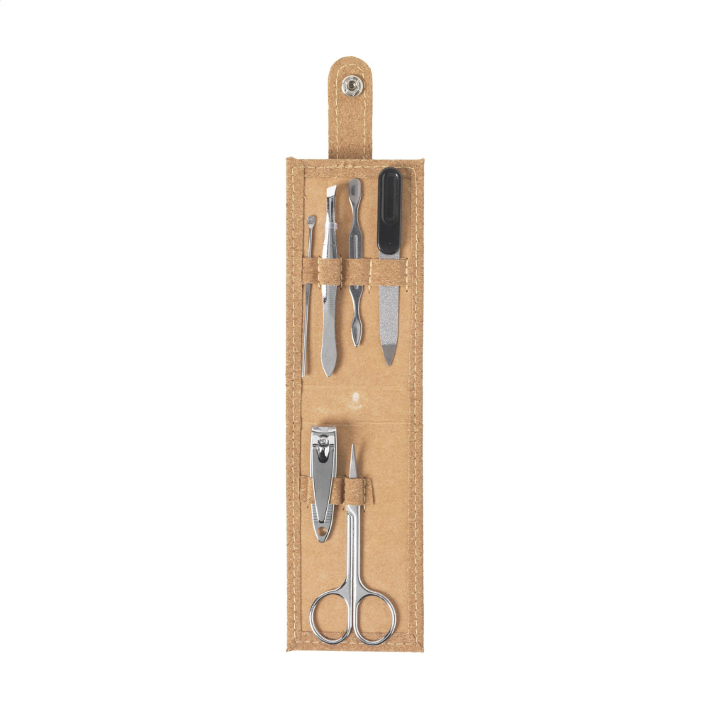 Logo trade promotional giveaways image of: Cork Manicure Set