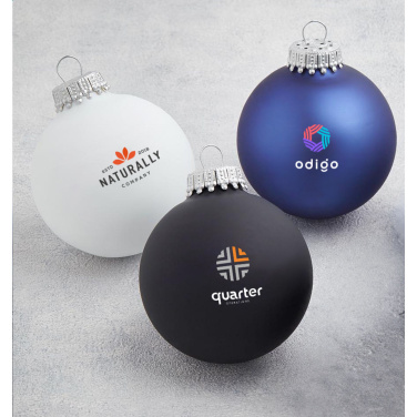 Logo trade promotional merchandise image of: Christmas Bauble Ø 6 cm - set of 4 - Made in Europe