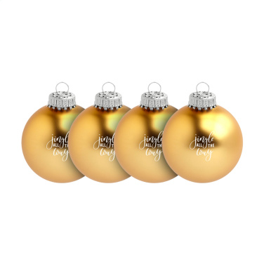 Logotrade advertising product image of: Christmas Bauble Ø 6 cm - set of 4 - Made in Europe