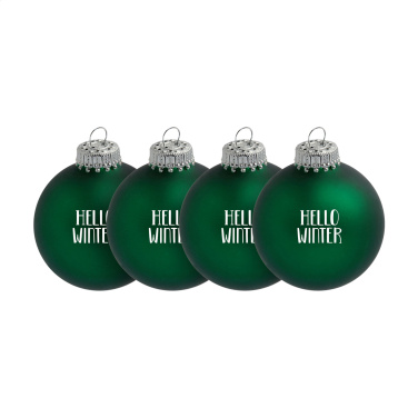 Logo trade advertising products image of: Christmas Bauble Ø 6 cm - set of 4 - Made in Europe