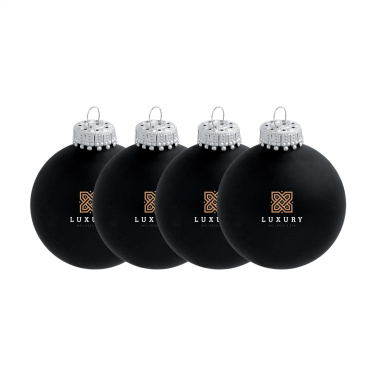 Logotrade business gifts photo of: Christmas Bauble Ø 6 cm - set of 4 - Made in Europe
