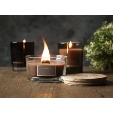 Logotrade promotional product image of: Wooosh Flame Scented Candle Dark Amber